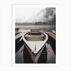 Rainy Lake Canoe Art Print