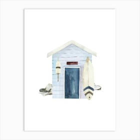 Beach House 1 Art Print