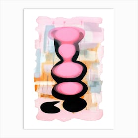 Pink Pop Painting Abstract 6 Art Print