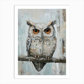 Sweet Owl Painting 1 Art Print