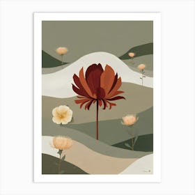 Flower In The Meadow Art Print