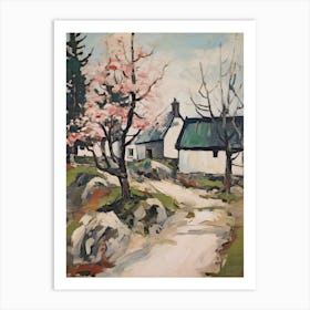 A Cottage In The English Country Side Painting 1 Art Print