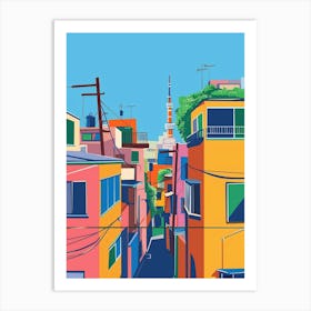 Tokyo Japan 1 Colourful Illustration Art Print