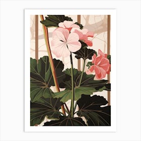 Flower Illustration Geranium 1 Art Print