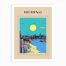 Minimal Design Style Of Beijing, China 2 Poster Art Print