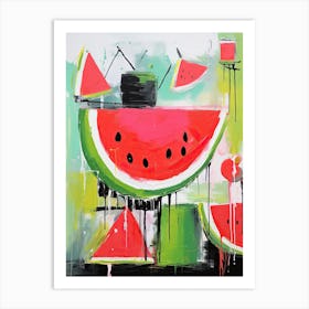 Colorful Melon Mosaic Art Print