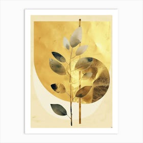 Gold Leaf Canvas Print 6 Art Print