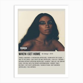 When I Get Home By Solange 2019 Poster Art Print