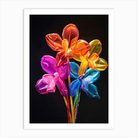 Bright Inflatable Flowers Orchid 5 Art Print
