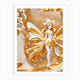 Golden Fairy 4 Art Print