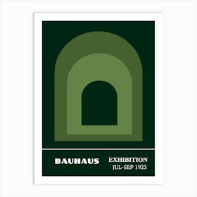 Bauhaus Green Exhibition 20 Art Print