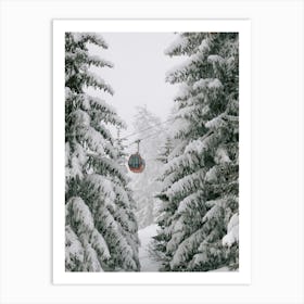 Gondola In The Snow |Austria | Color | Art Print