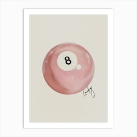 Lucky Eight Ball Dorm Room Art Print