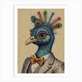 Peacock 38 Art Print