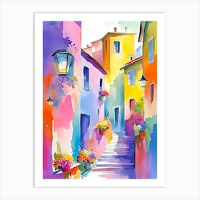 Colorful Street Painting 1 Art Print