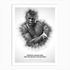 Muhammad Ali Sketch 6 Art Print