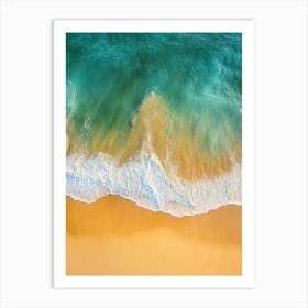 Aerial View Of A Beach 175 Art Print