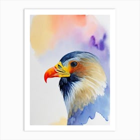 California Condor Watercolour Bird Art Print