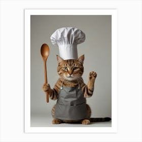 Cat In Chef Hat 1 Affiche