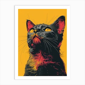 Cat Print Art Print