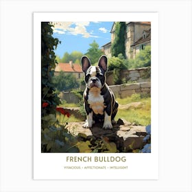 Vintage French Bulldog Portrait Art Print