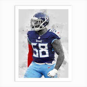 Harold Landry Iii Tennessee Titans Art Print