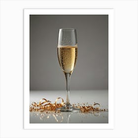 Glass Of Champagne Art Print