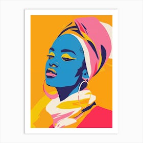 Pop Black Woman Art Print