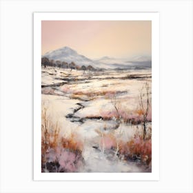 Dreamy Winter Painting Cairngorms National Park Scotland 2 Art Print