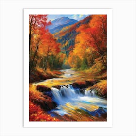 Autumn River 6 Art Print