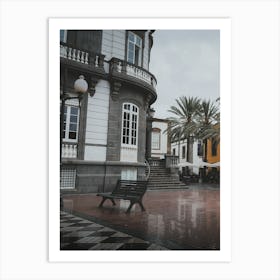 Rainy Day In A City Art Print