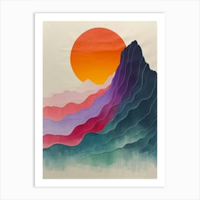 Sunset Mountain 2 Art Print