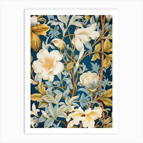 Floral Wallpaper 300 Art Print