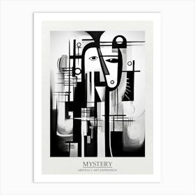 Mystery Abstract Black And White 2 Poster Art Print