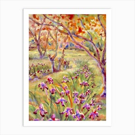 Iris Garden Art Print