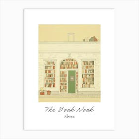 Rome The Book Nook Pastel Colours 4 Poster Art Print