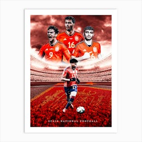 Spain Footbal Poster Art Print