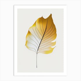 Marigold Leaf Abstract 4 Art Print