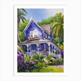 Blue House 10 Art Print