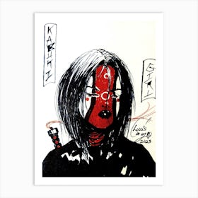 KABUKI GIRL Art Print