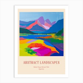 Colourful Abstract Nahuel Huapi National Park Argentina 1 Poster Art Print