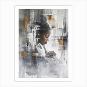 'A Woman Reading' Art Print