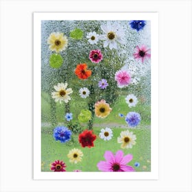 Flowers On A Rainy Day Art Print