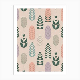 Leaf Pattern Art Print