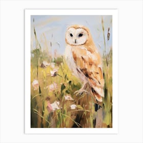 Bird Painting Owl 3 Art Print