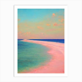 Long Bay Beach Turks And Caicos Monet Style Art Print