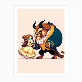 Beauty And The Beast Art Print