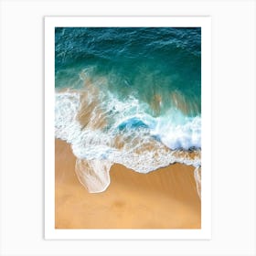 Aerial View Of A Beach 25 Art Print