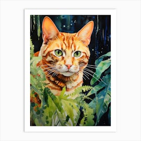 Orange Tabby Cat 3 Art Print