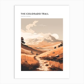 The Colorado Trail Usa 2 Hiking Trail Landscape Poster Art Print